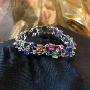 Multicolored gemstone bracelet